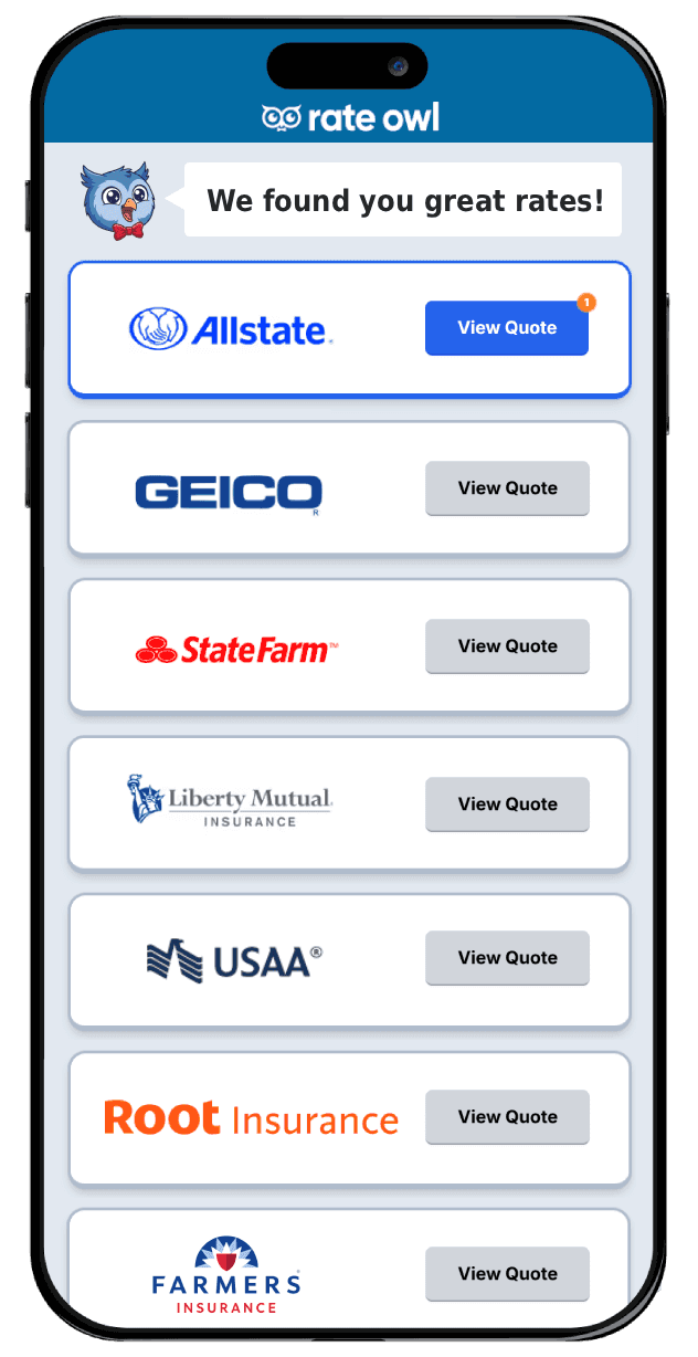 RateOwl App Mockup